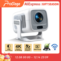 PROGAGA PG370 1080P Full HD Projector For Movie WiFi Android Projector 4K PG370 Smart TV Home Theater Mini Portable Video Beamer