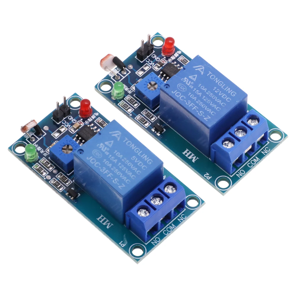 5V 12V Light Photoswitch Sensor Switch LDR Photoresistor Relay Module Light Detection Photosensitive Sensor Board For Arduino