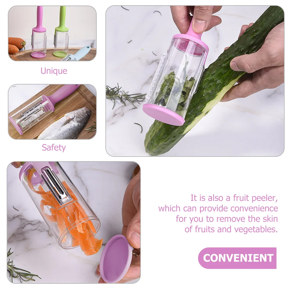 

Fish Scale Remover 420j2 Stainless Steel Plastic Handle Efficient Fish Scale Scraper Peeler for Fruits Vegetables Kitchen Tool