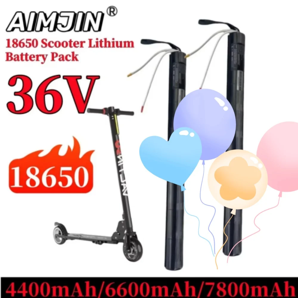 

36V Electric Scooter Battery Carbon Fiber Tubular 18650 Built-In Lithium Pack for Scooter
