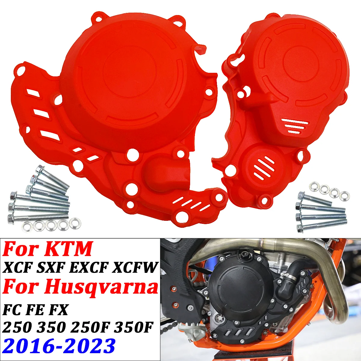 

2016-2023 Motorcycle Ignition Clutch Protector Guard Cover For KTM EXCF XCF SXF XCFW Husqvarna FC FE FX 250 350 Dirt Bike
