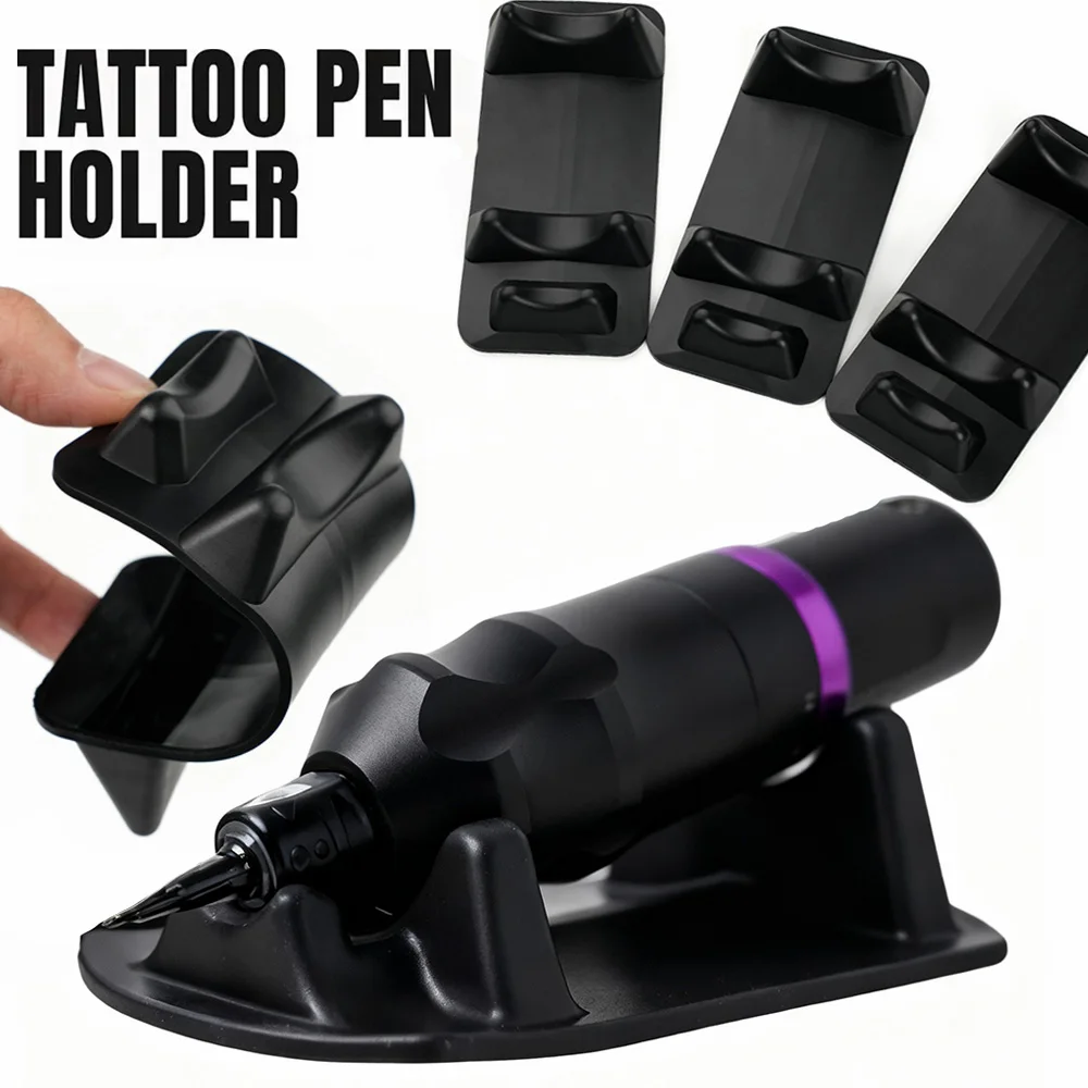 2/1 stks Rubber Tattoo Pen Houder Antislip Tattoo Machine Pen Stand Rack Tattoo Pen Display Lade Rest Tattoo Accessoires