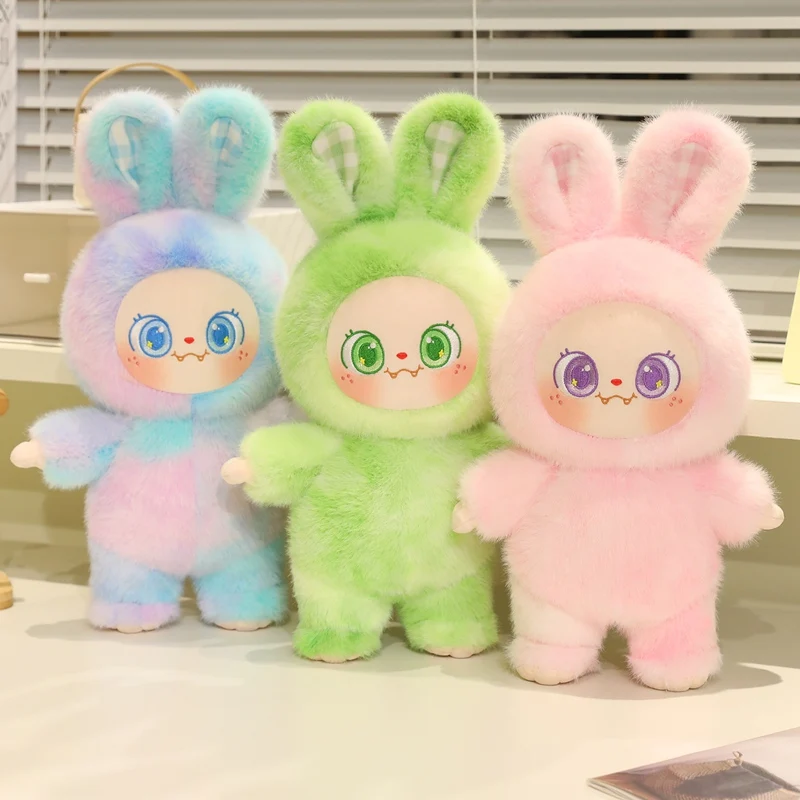 

35 см Kawaii кролик плюшевые игрушки куклы мультяшный медведь мягкие куклы для девочек и мальчиков игрушка на день рождения подарок каваи животные плюшевые игрушки