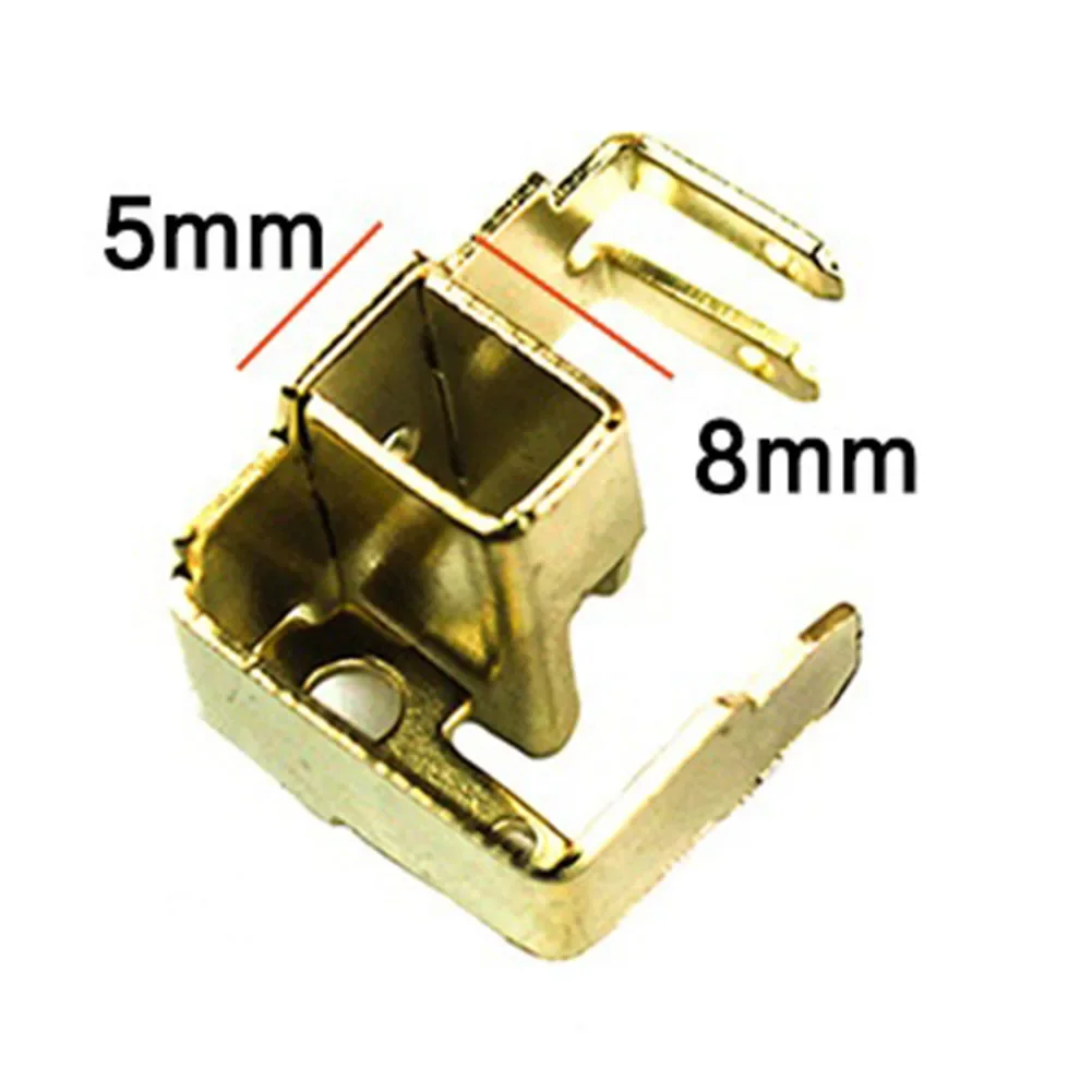 2pcs 앵글 그라인더 부품 Bosch GWS6-100 용 카본 브러쉬 홀더 세트 24x15x18mm 골드 전동 공구 부품 액세서리