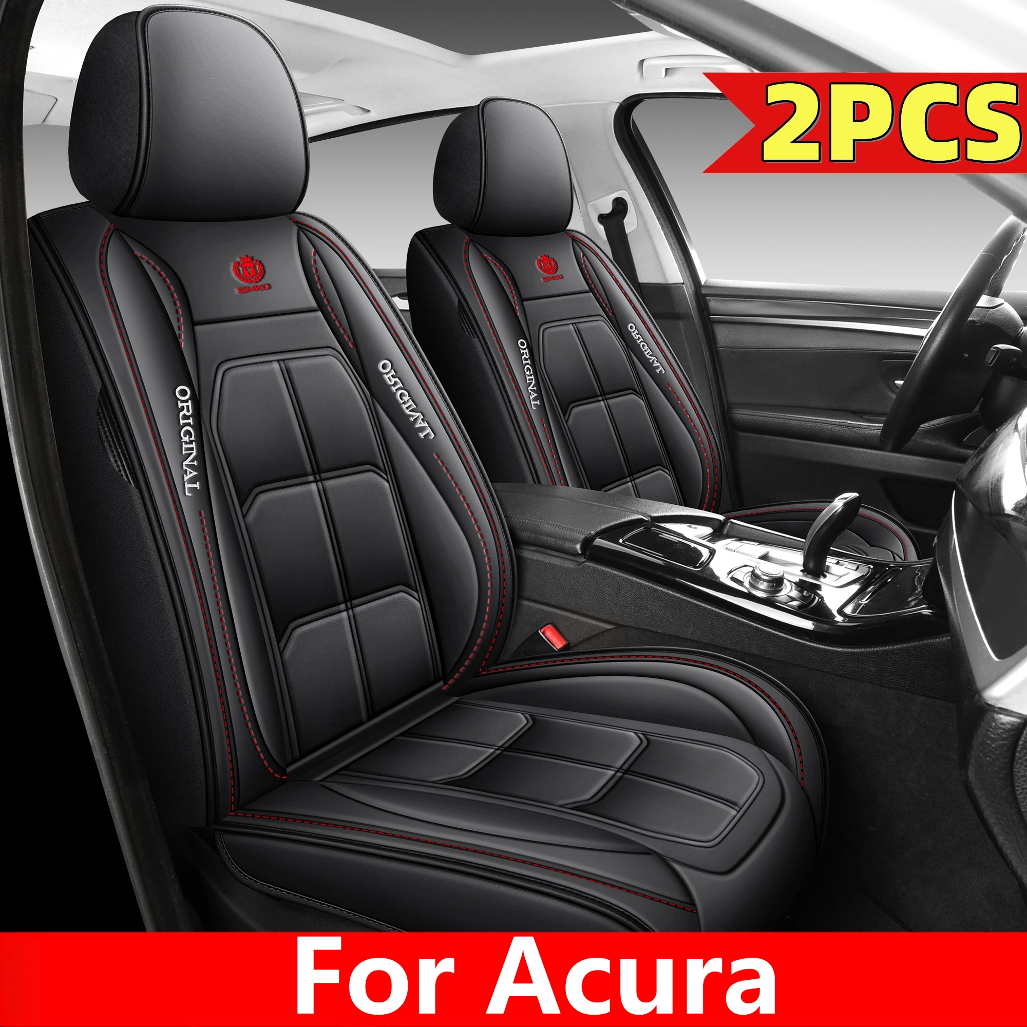 

For Acura car seat covers, full front two-seat PU leather, waterproof and wear-resistant, all-season seat protection pads