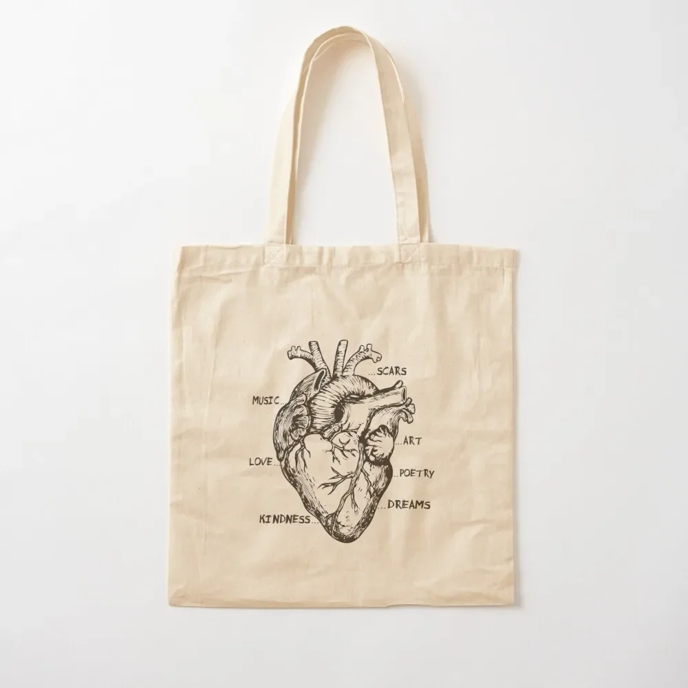 

Anatomical Heart Artistic Human Heart Doctors Medical Student Gift Tote Bag tote bags cloth bags reusable shopping bags Tote Bag