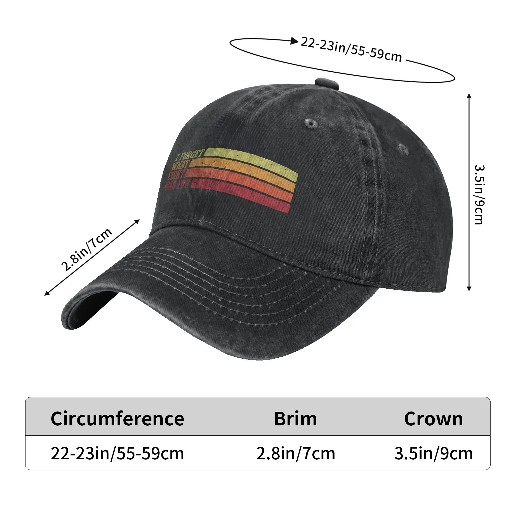 I Forget What Eight Was For 80's Rock Music Sun Baseball Cap  Men Women Print Trucker Hat Summer y2k Cool Hunting Snapback Cap