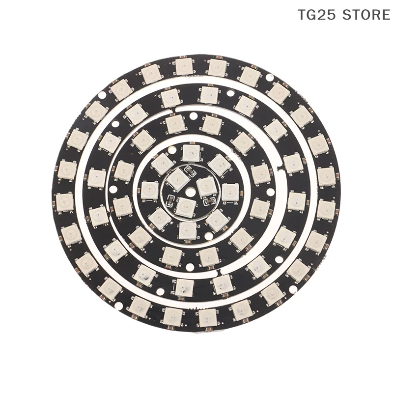 1/3/7/8/12/16/24 LED DC5V WS2812B Anello pixel indirizzabile individualmente IC integrato 5050 RGB Modulo anello LED Luce a led