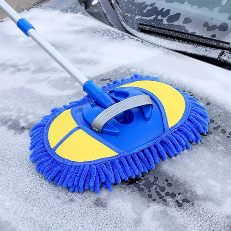 

Car Wash Brush Mop Kit Cleaning Brush Chenille Microfiber Telescopic Multipurpose Automobile Dust Mop For Trucks Glass Bedrooms