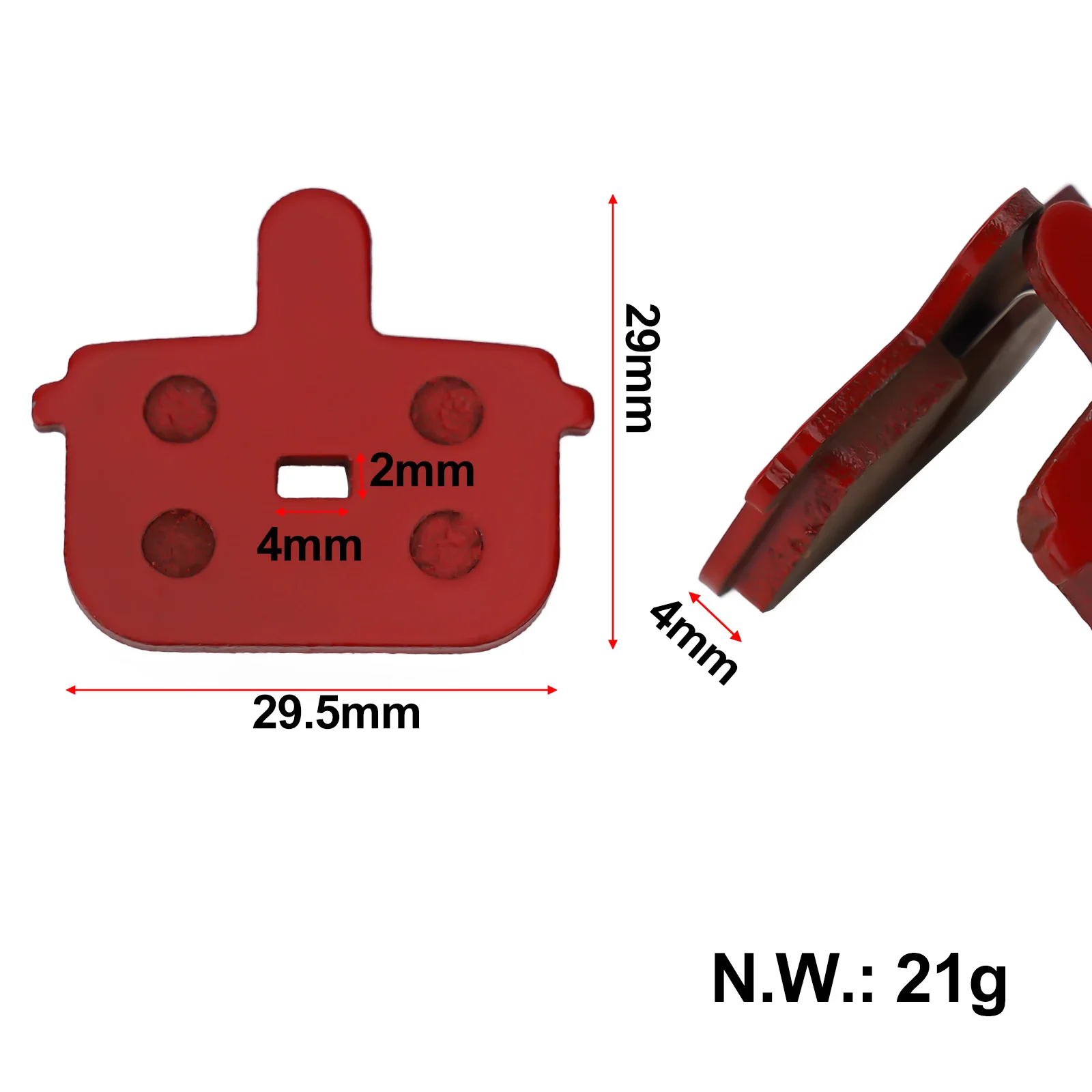 Disc Brake Pads 29.5*29*4mm Electric Scooter For Kugoo G-booster Semi Metal 2023 New Electric Scooter Replacement Parts