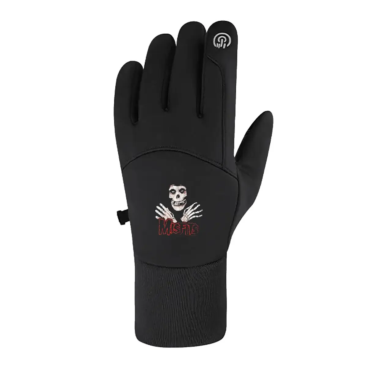 

Misfits Horror Skull & Band Winter Outdoor Ride Gloves Warm Touch Screen