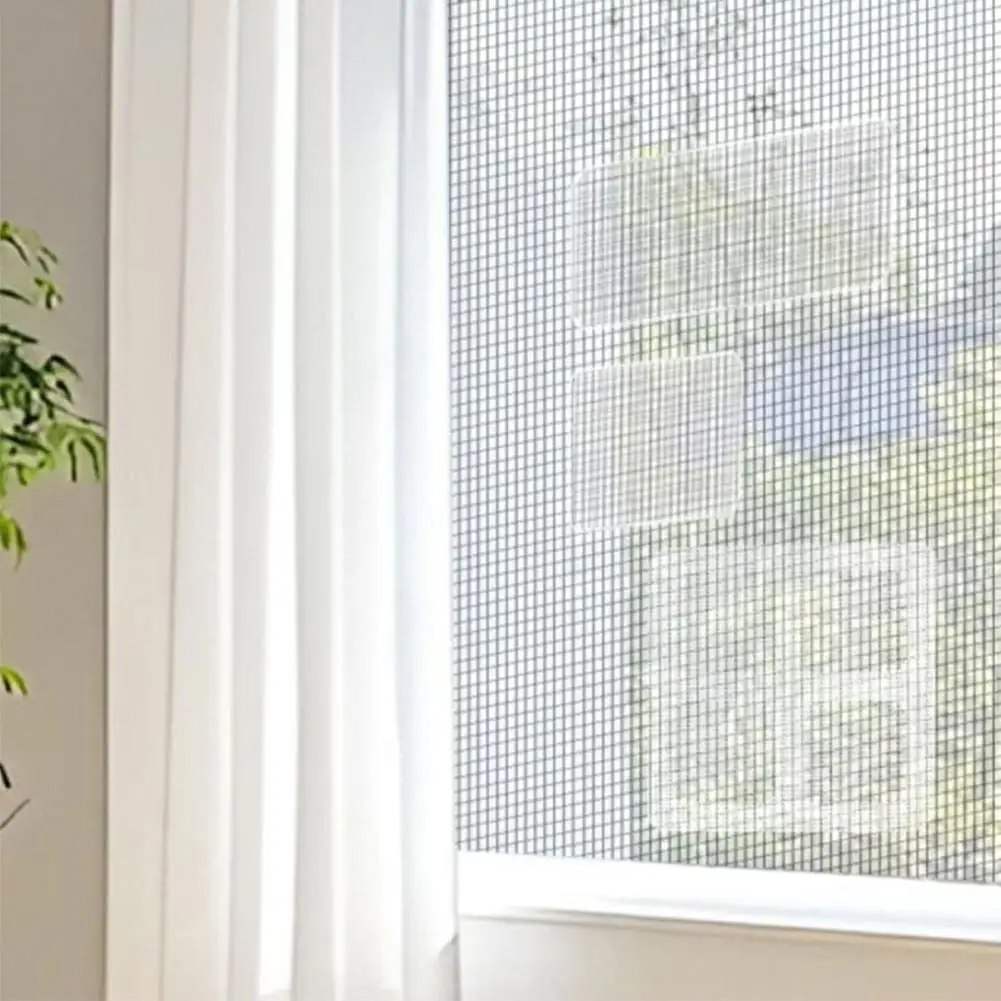 10 Stück Fiberglas-Fliegengitter-Reparaturpflaster Fenster-Fliegengitter-Reparaturaufkleber Anti-Mücken-Netz Türgitter-Moskitonetz-Patch – Detail 20