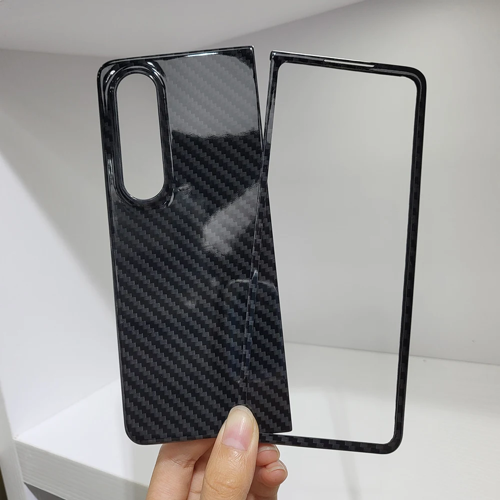 YTF-carbon Color carbon fiber case For Samsung Galaxy Z Fold 4 5G Ultra-thin anti-drop Aramid fiber Z Fold 3 5G phone hard Cover