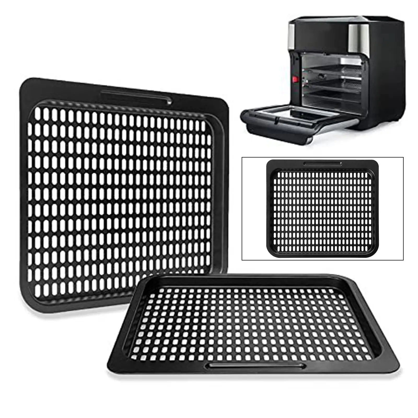 Nonstick Electric Fryer Grill Rack for 10Qt 10.6Qt Fryer Baking Basket Pan