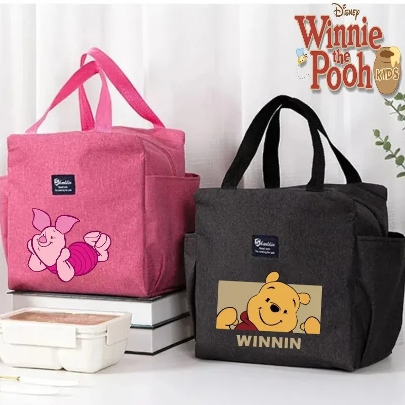 

Cute Winnie Tote Bag for Women Insulated Lunch Bag Portable Cooler Bag for Picnic Travel Outdoor with Thermal Function Bags for