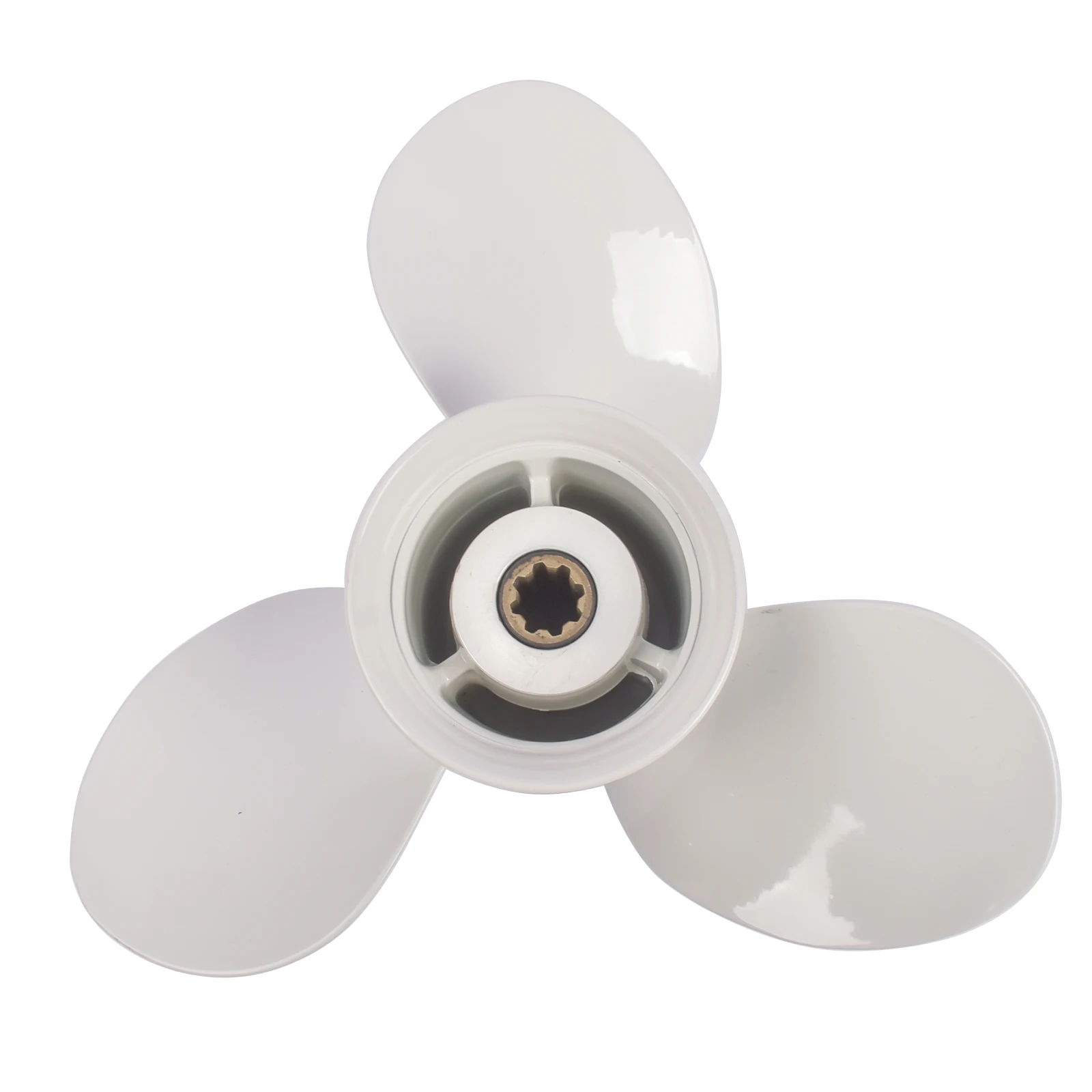 AP02 White Boat Propeller 9 1/4 