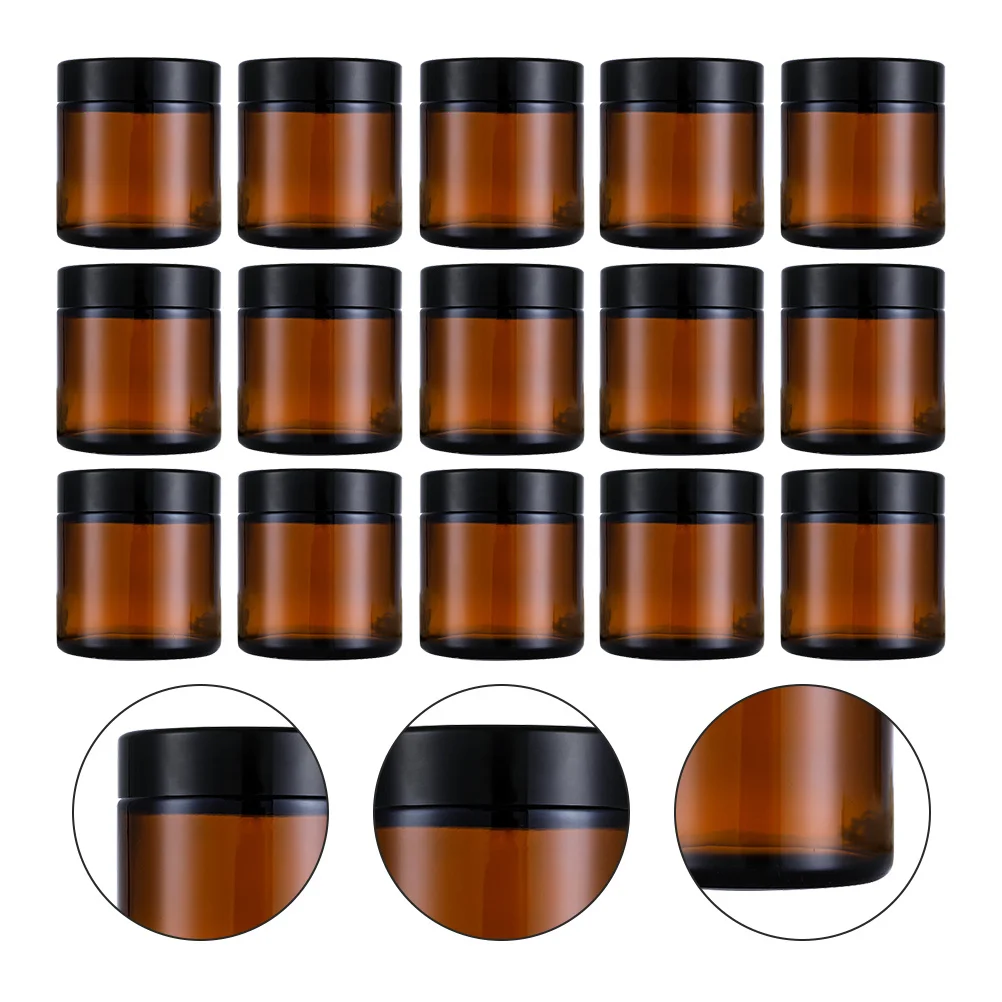 

15Pcs Refillable Bottles Compact Empty Storage Jars Multipurpose Sub Container for Cream Lotion Face Mask Portable Use