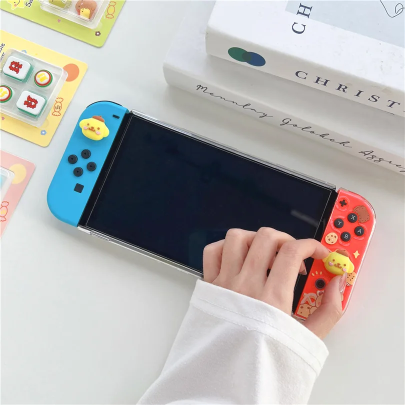 Cinnamorolls Cute Silicone Joycon Thumb Stick Grip Cap Joystick Cover for Switchs 산리오 PS4/5 Joy-con Controller Thumbstick Case