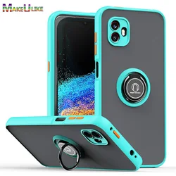 Case for Samsung Galaxy X Cover 6 Pro Case Ring Translucent Shockproof Silicone Frame Cover for Samsung XCover 6Pro Case