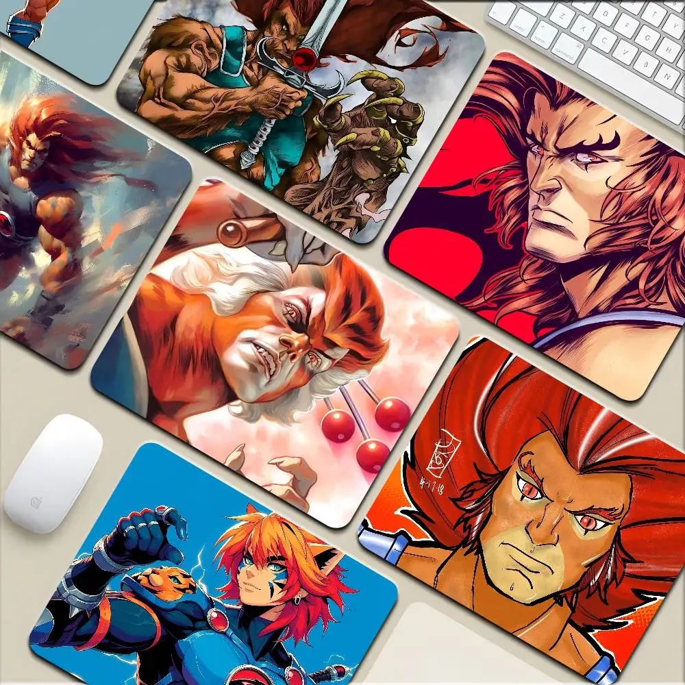 ThunderCats Classic Cartoon Mousepad Small LockEdge Mouse Pad For Gamers Computer Desk Pad Rectangular Anti-slip Rubber