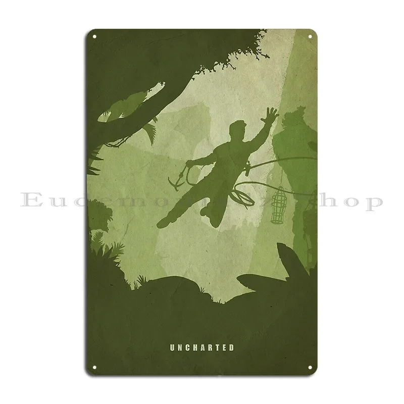 Uncharted Vintage Poster Metal Sign Plaques Rusty Decoration Printing Garage Tin Sign Poster
