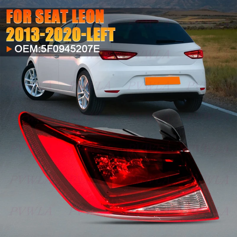 1 szt. Lewa Tylna Lampa LED Stopu do Seat Leon 2013 2014 2015 2016 2017 2018 2019 2020 Akcesoria Samochodowe 5F0945207E