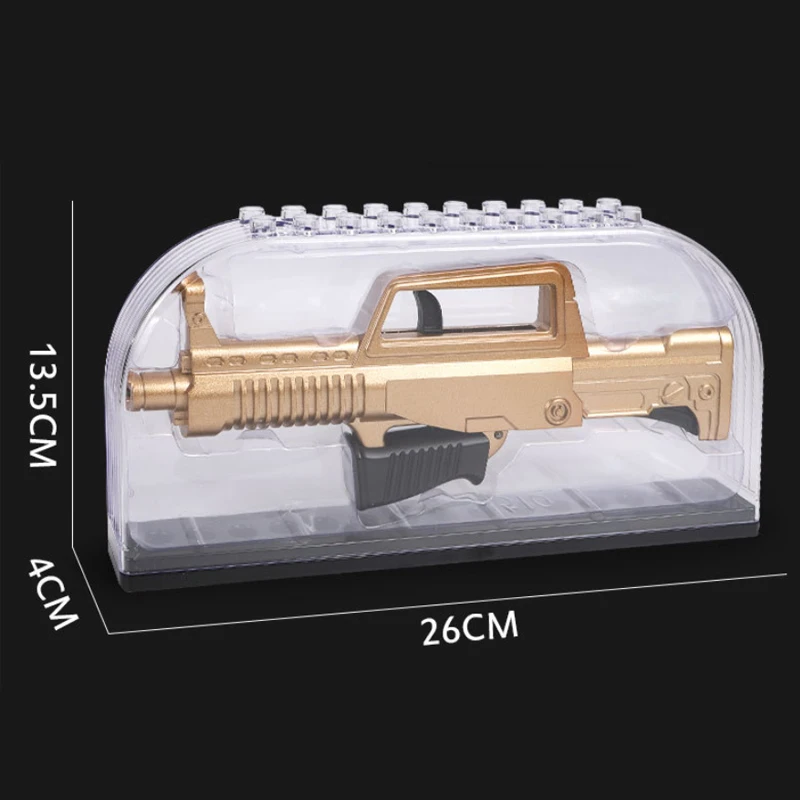 Outdoor EDC Small Alloy Gun 95 Rifle Foldable Deformable with Soft Bullet Children's Toys