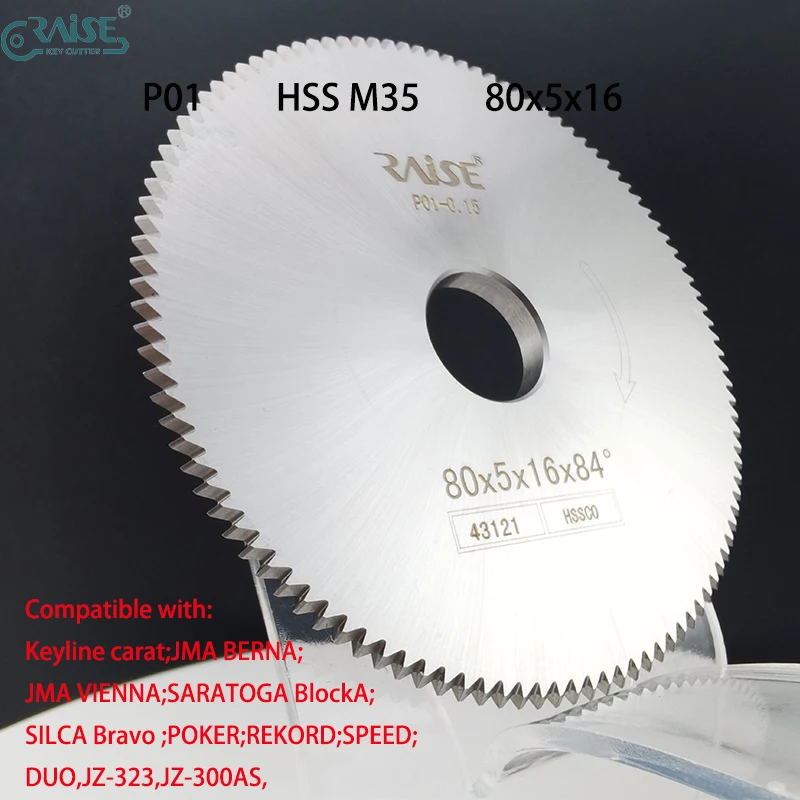 

Фреза RAISE, совместимая с ключевыми станками SILCA P01, JMA FP24, KEYLLINE HPP01, SILCA DUO SPEED, BRAVO, JMA, BERNA, KEYLINE, CARAT