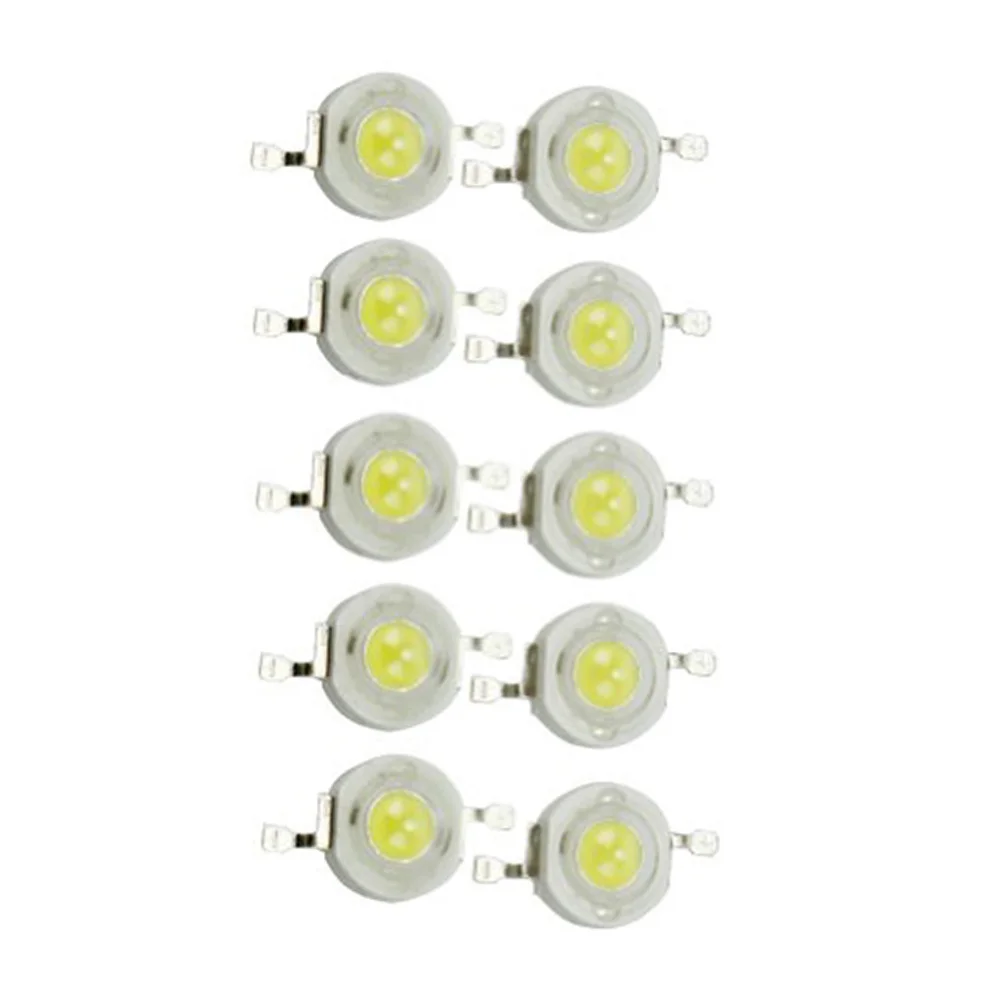 

10Pcs 3W High Power LED Chip 45Mil 6000-6500K Cool White Low Consumption Lamp Beads for Floodlight Spotlight 3W LED Chip Lamp