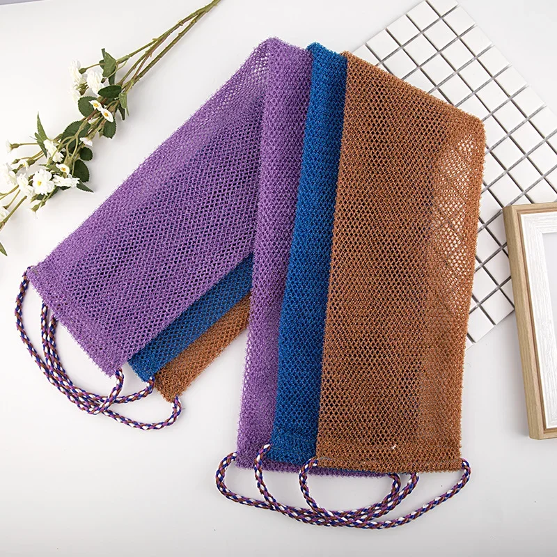 

2Pcs African Net Sponge Exfoliating Body Net Scrubbing Wash Washcloth Bathing Sponge Shower Cleaning Tools