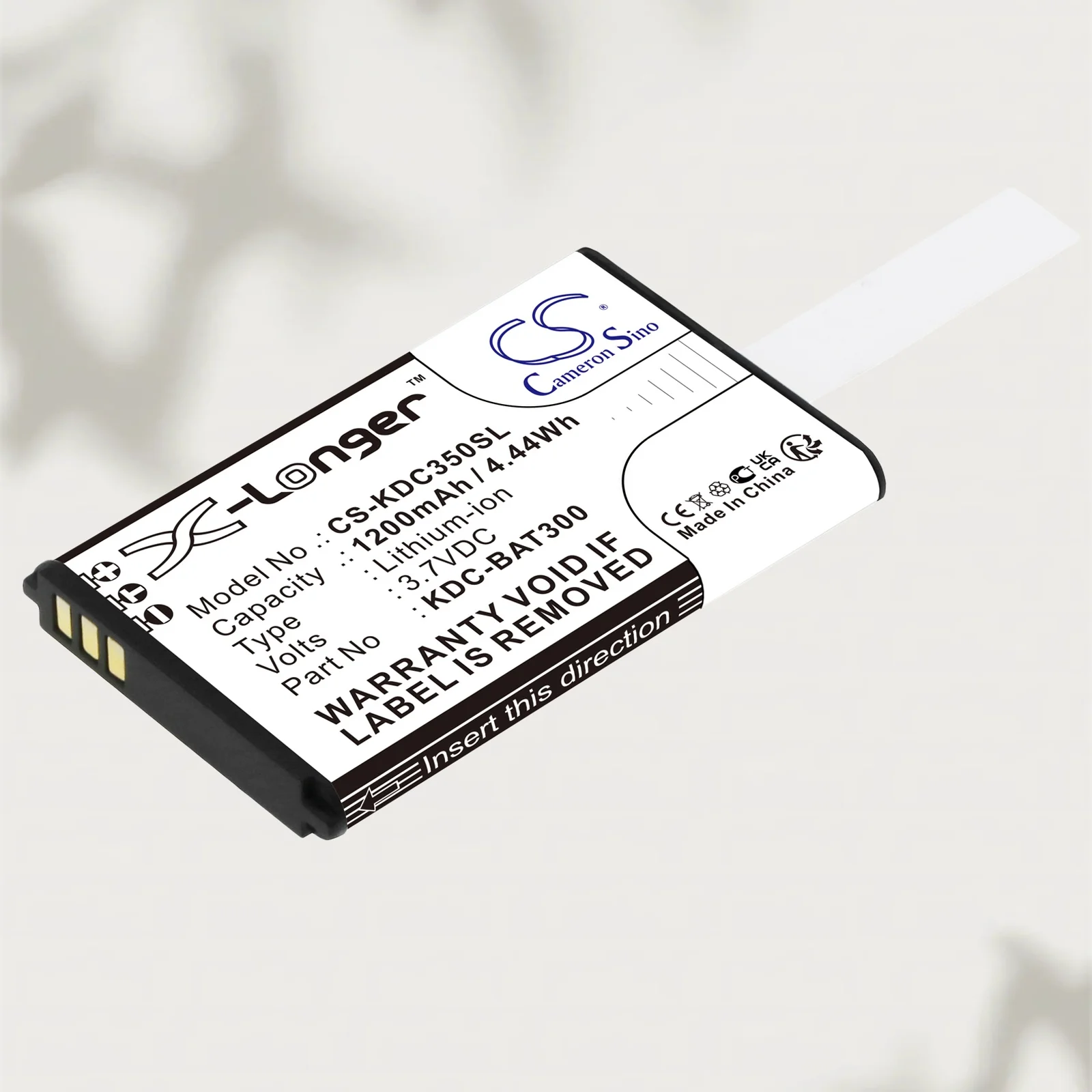 3.7V 1200mAh Barcode Scanner Battery KDC-BAT300 for KOAMTAC KDC-300 KDC-250 KDC350R2 KDC-699200 KDC350