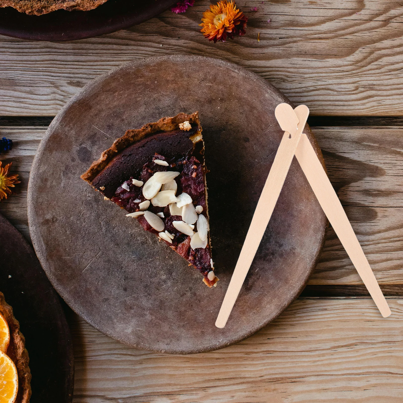 

100pcs Bread Chopsticks Wooden Tongs For Pastry Food Handling Practice Tool Beginners Serving Set Buffet Appetizer