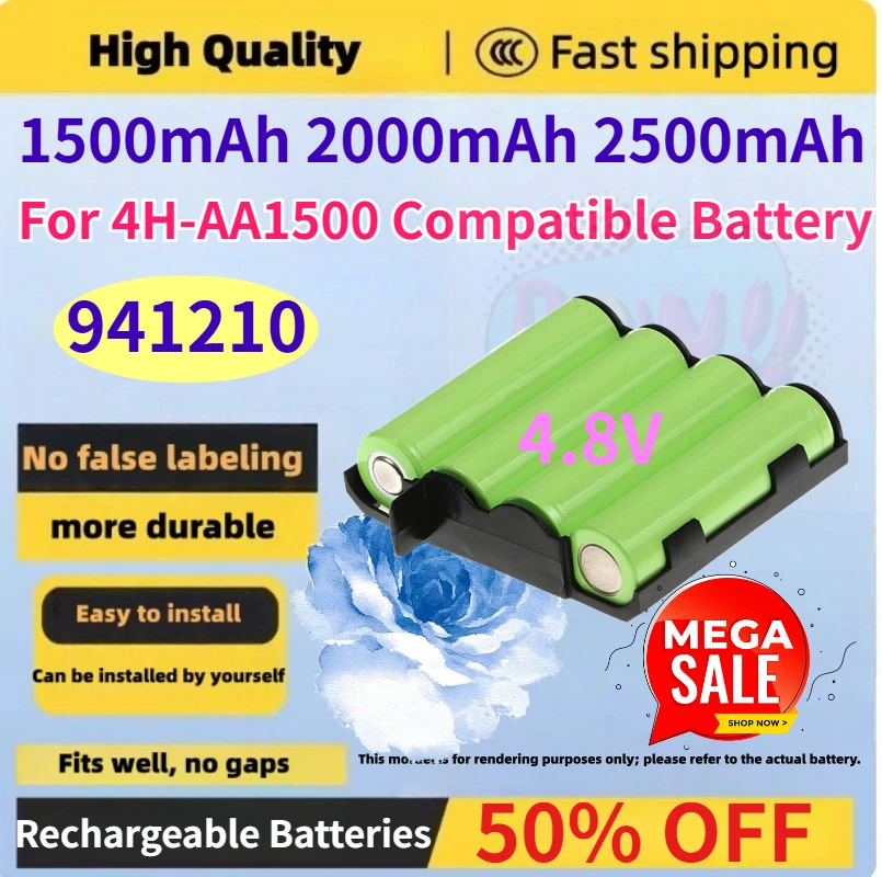 

2.5Ah 4H-AA1500 941210 Battery For Compex Edge US Performance US Voor Fit 1.0 3.0 SP 2.0 4.0 Energy Mi-ready Physio 5 Rehab 400