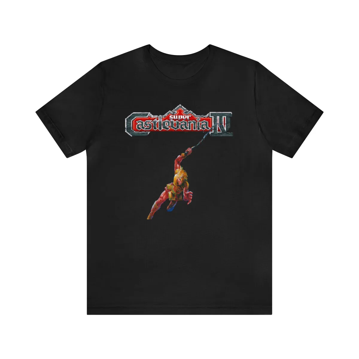 Super Castlevania IV 4 SNES Pixel Art Camiseta de manga corta unisex