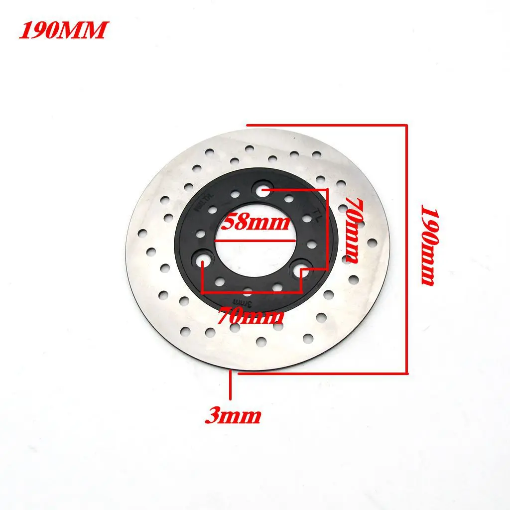 USERX Universal motorcycle Brake Disc Rotor 190MM/58MM 180MM/48MM