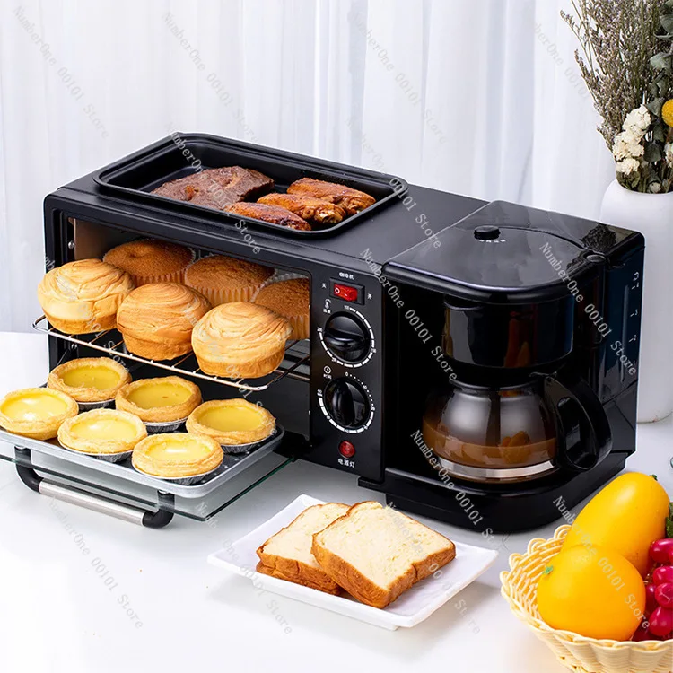 Breakfast Machine 3-in-1 Multifunctional Toaster Baking Steam Oven