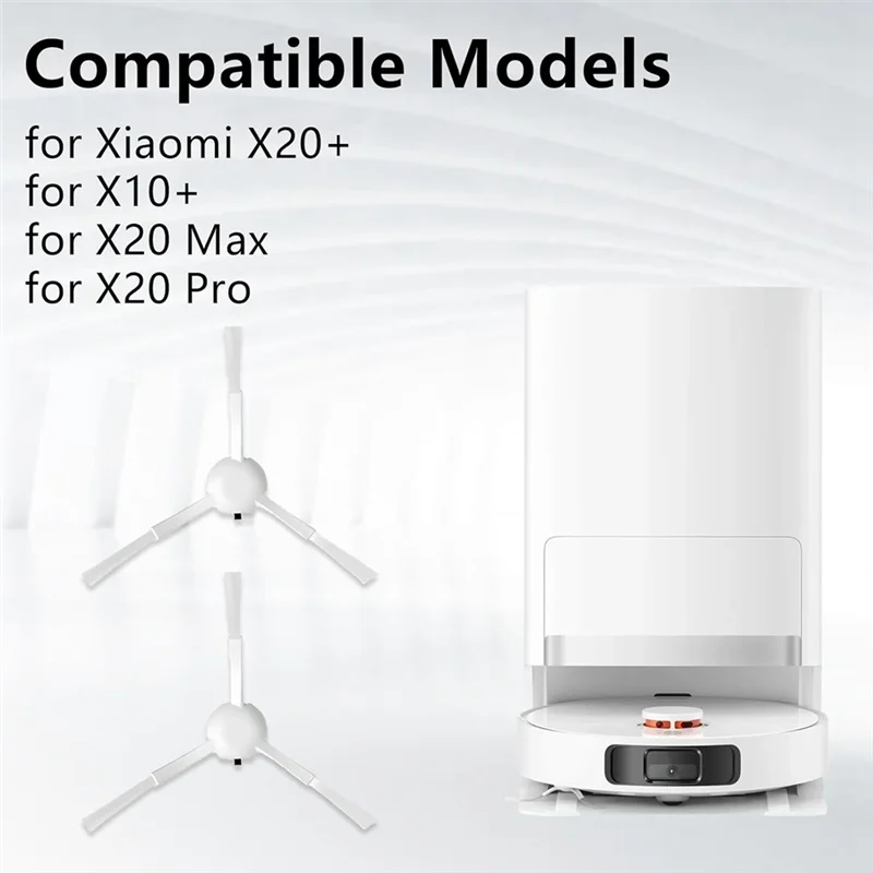TCF-サイドブラシアクセサリー 9 個交換部品 Xiaomi X20+ X10+ X20 Max X20 Pro 掃除機用
