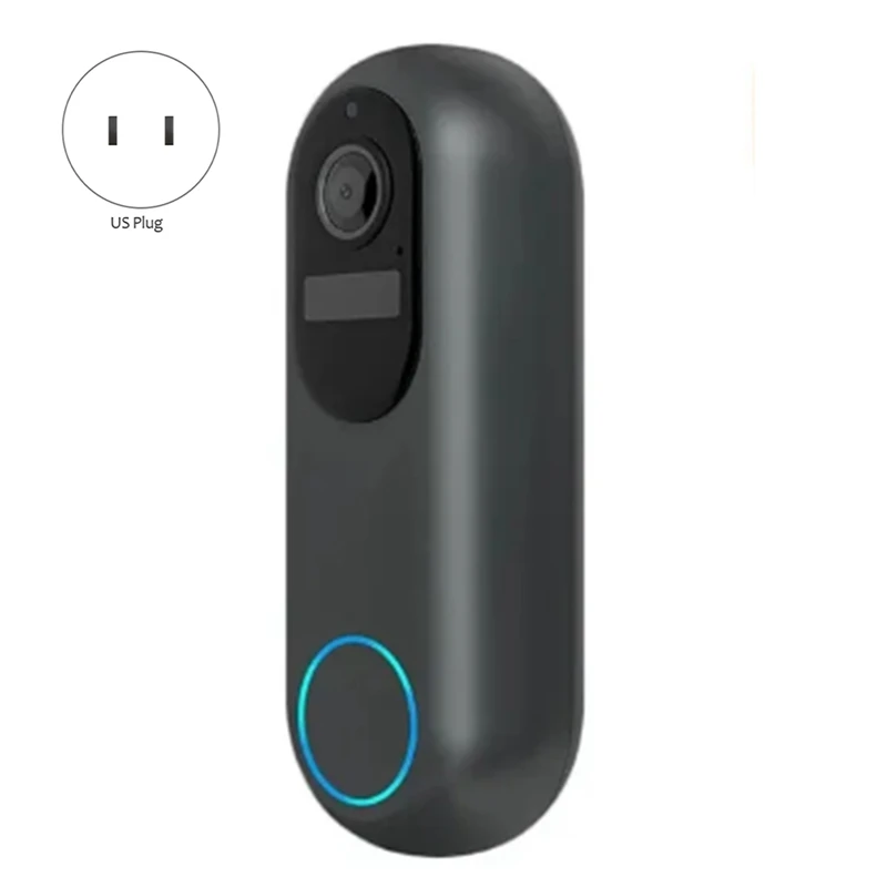 1080P Tuya Smart Video Doorbell Night Vision Video Doorbell กันน้ํา Night Vision สมาร์ทโฮมวิดีโอ Intercom กล้อง US Plug