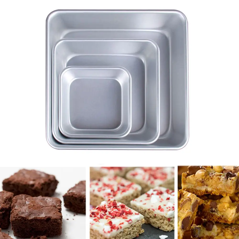 Aluminum Alloy Square Nonstick Baking Parts Bakeware Tool Cake Mold Cake Template Baking Dish Baking Mould Pan