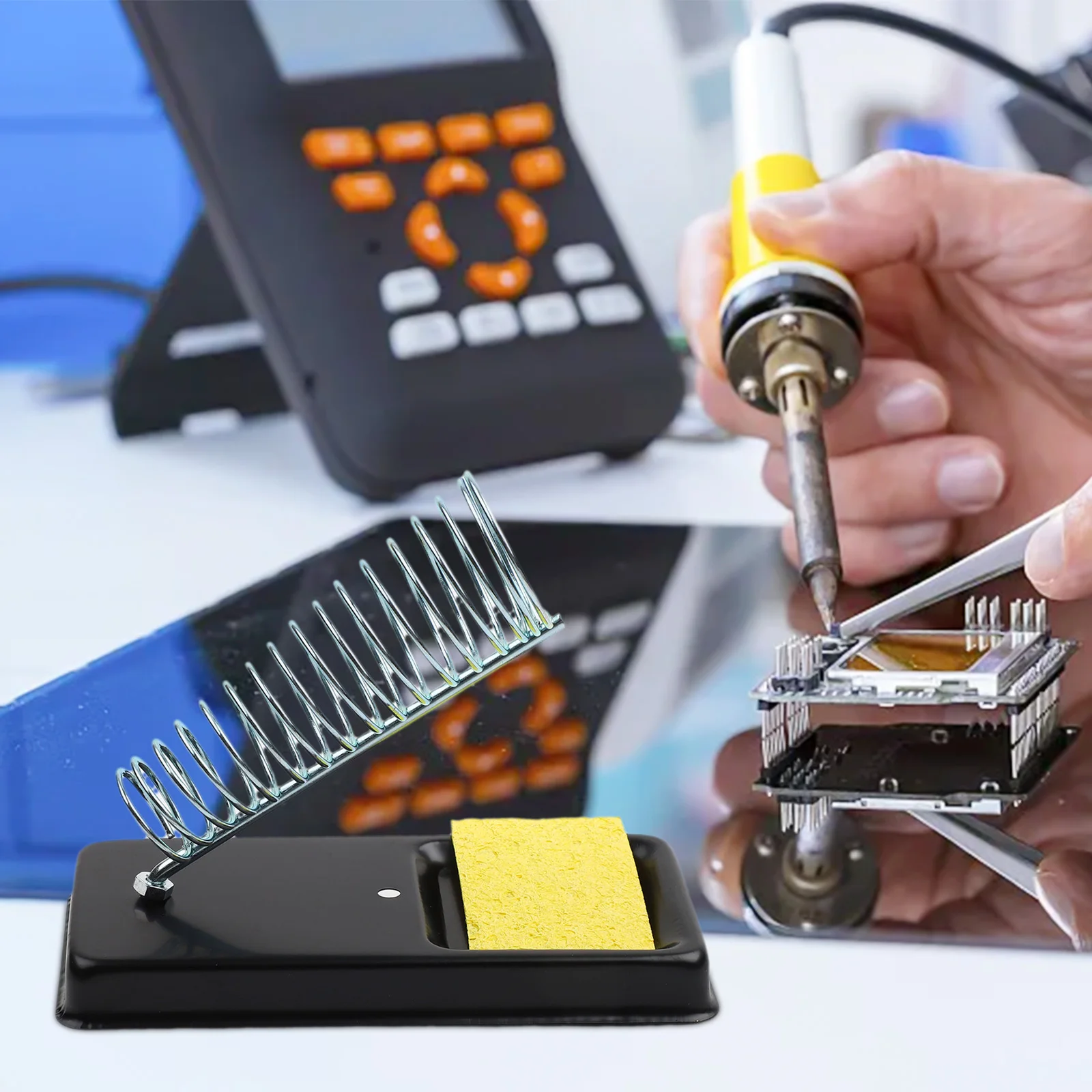 Sponge Soldering Iron Stand Support Welding Spare Station A Type Desoldering Equipment Part Rack Solder High Quality Practical