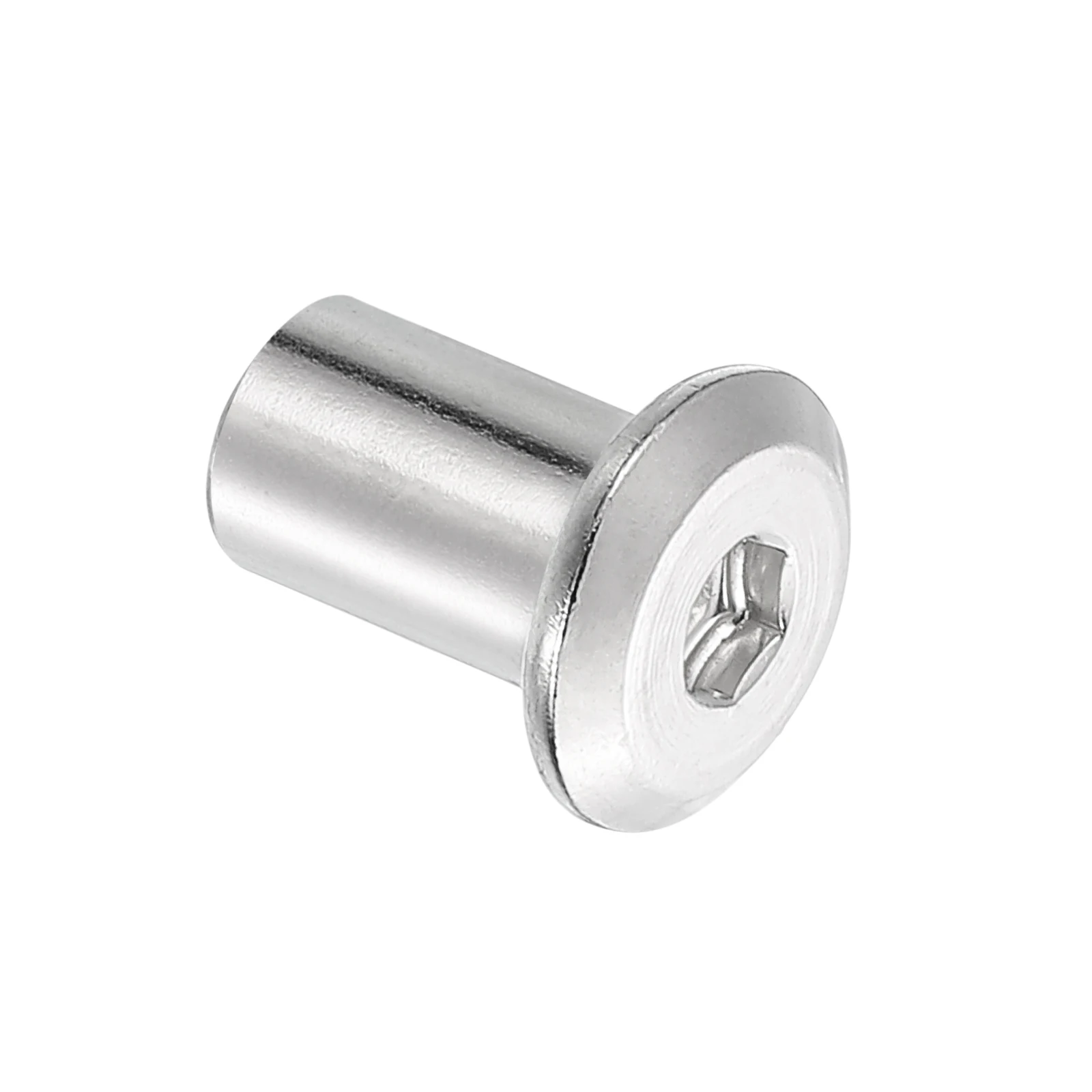 Uxcell 10/20/30Pcs M6 M8 Hex Socket Head Insert Nut Carbon steel Screw Post Sleeve Nut for Furniture