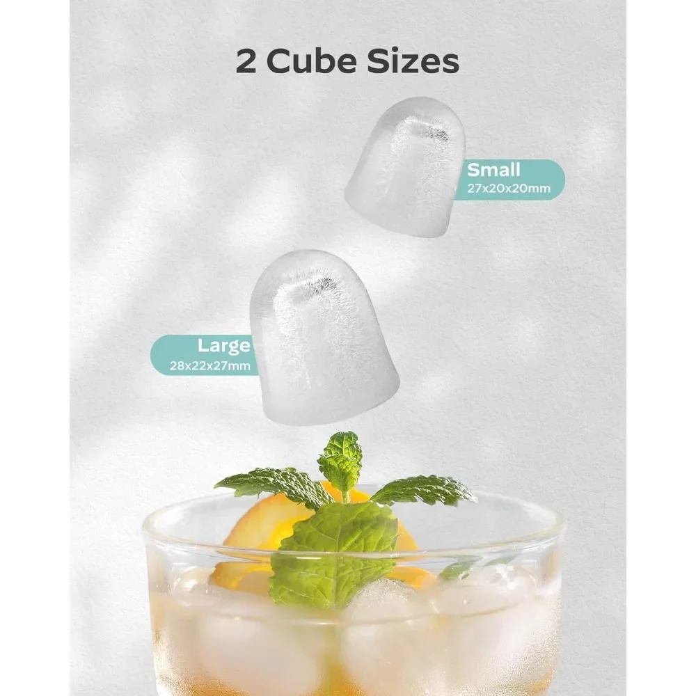 Льдогенератор, самоочищающиеся Льдогенераторы с корзиной и ковшом, 9 кубиков за 6 минут, 26 Lbs24H, идеально подходит для кемпинга, портативный льдогенератор