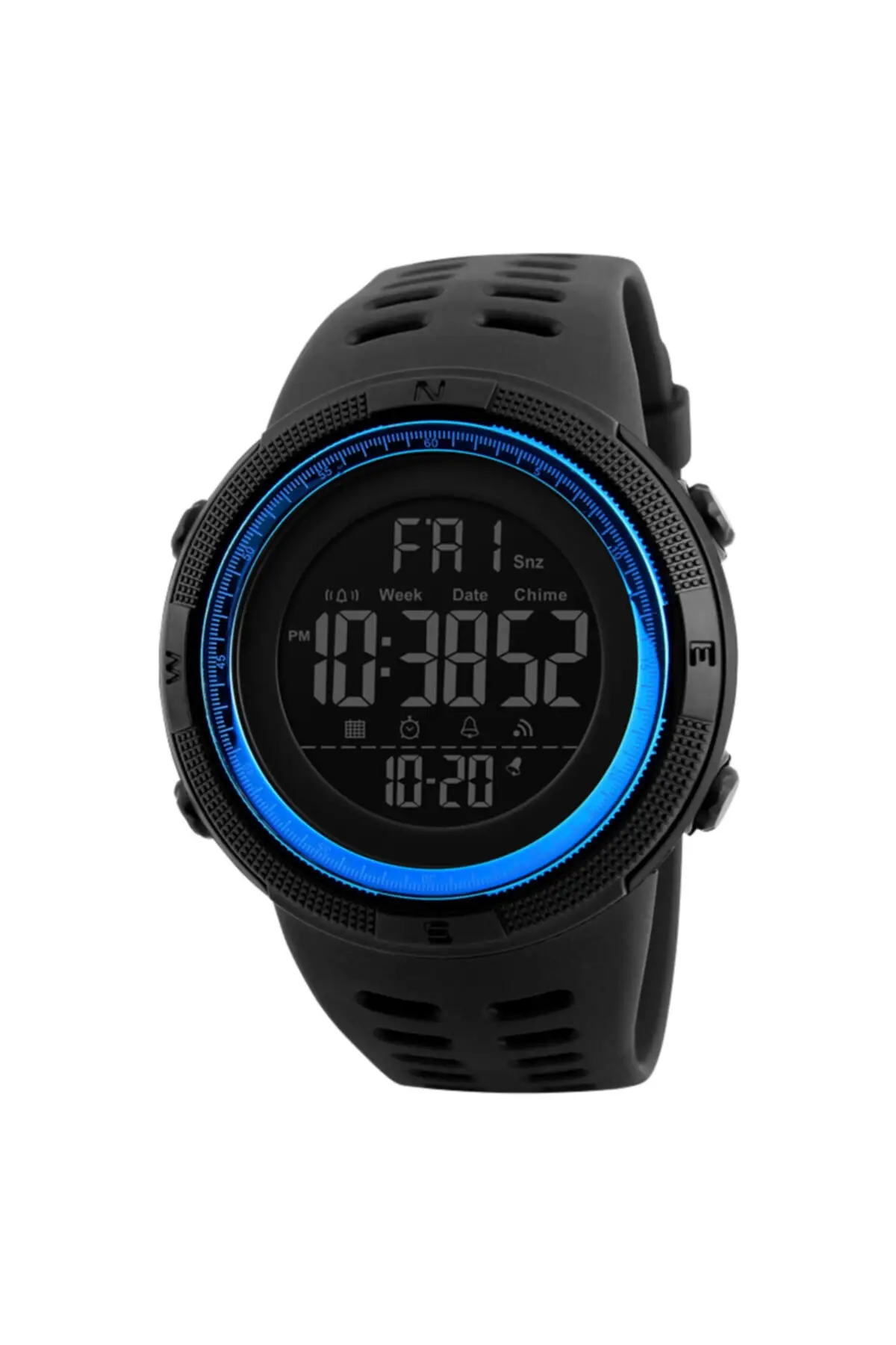 1251 Waterproof Digital Backlight Sport Men Wristwatch Clock