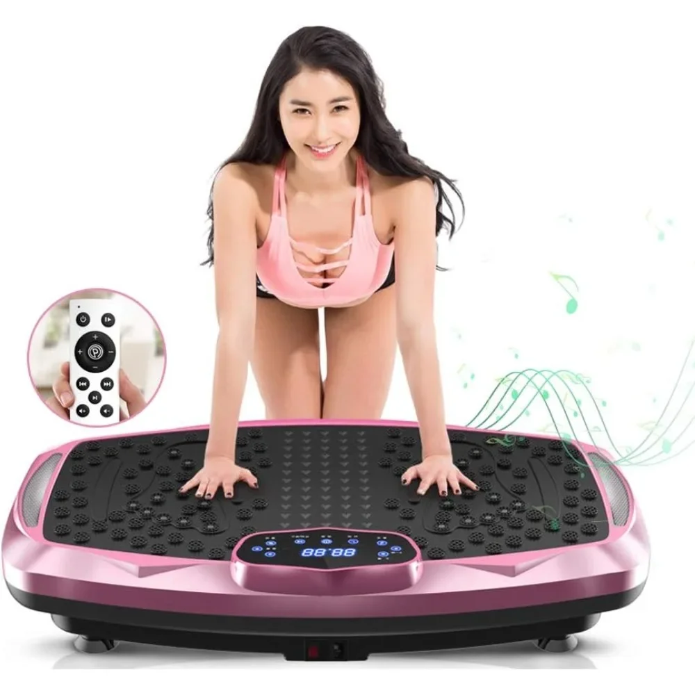 

Vibration Plate Exercise Machine Whole Body Workout Vibration Fitness Platform for Home Fitness & Weight Loss, 99 Levels