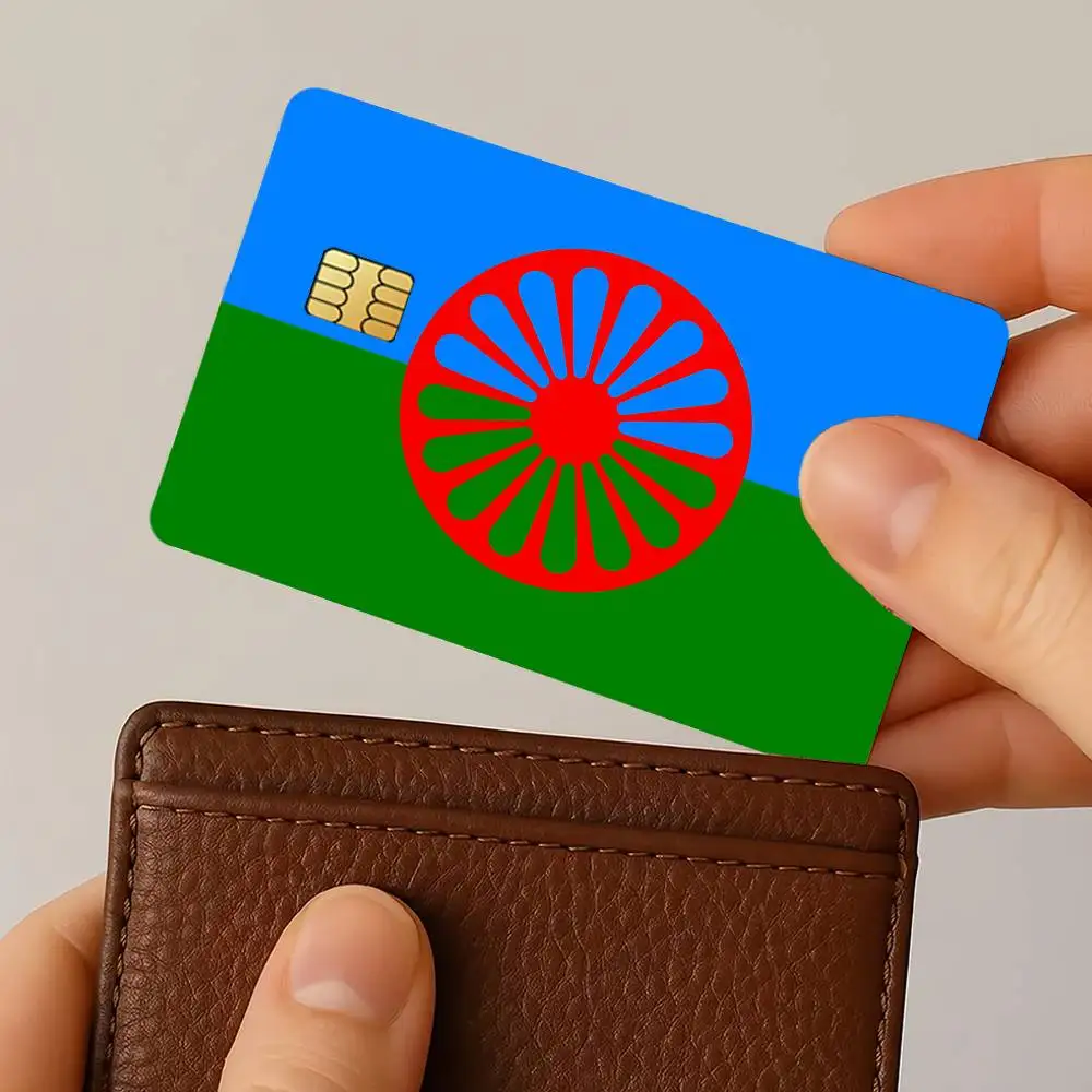 Gypsy Romani People Credit Card Stickers Skin for Bank Debit Decorative Protection 4PCS Anti-scratch Waterproof