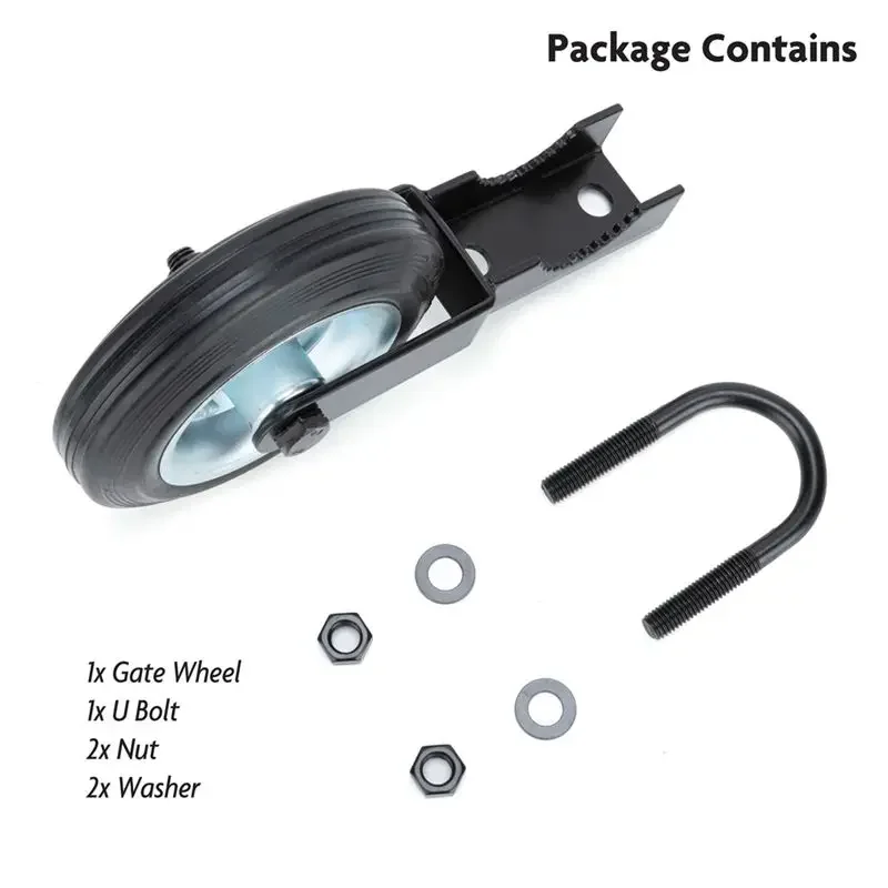 AT84-6 Inch Gate Wheel Caster Kit Heavy Duty Helper Wheel Support Wheel For Chain Link Fence Swing , Durable