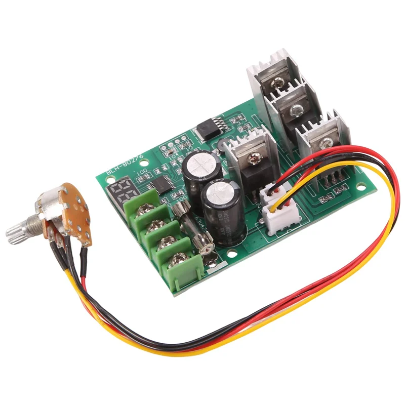 DC 6-60V 30A Adjustable LED Digital Motor Speed Regulator PWM DC Motor Speed Controller 12V 24V 36V 48V