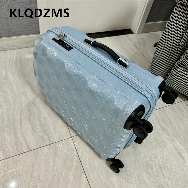 KLQDZMS Ultralight Suitcase ABS+PC Boarding Case 20“24”28 Inch Women's Trolley Case Trolley Style Travel Bag Cabin Luggage