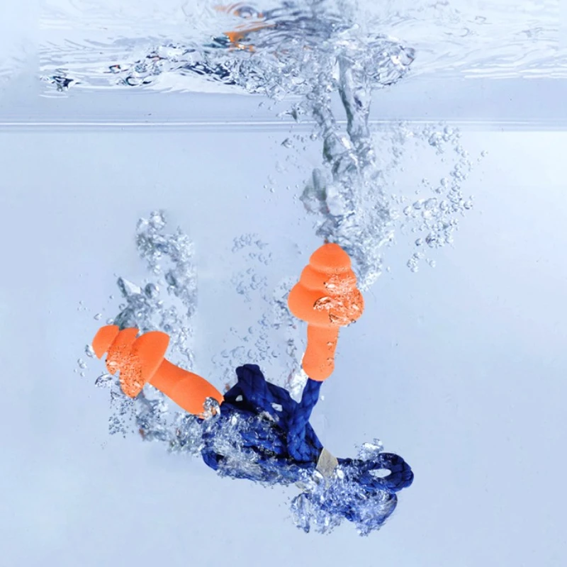 10pcs Earplugs Noise Cancelling Ear Plugs Sleep Earplugs Reusable Silicone Earplugs with String Banded Washable Corded Ear Plugs