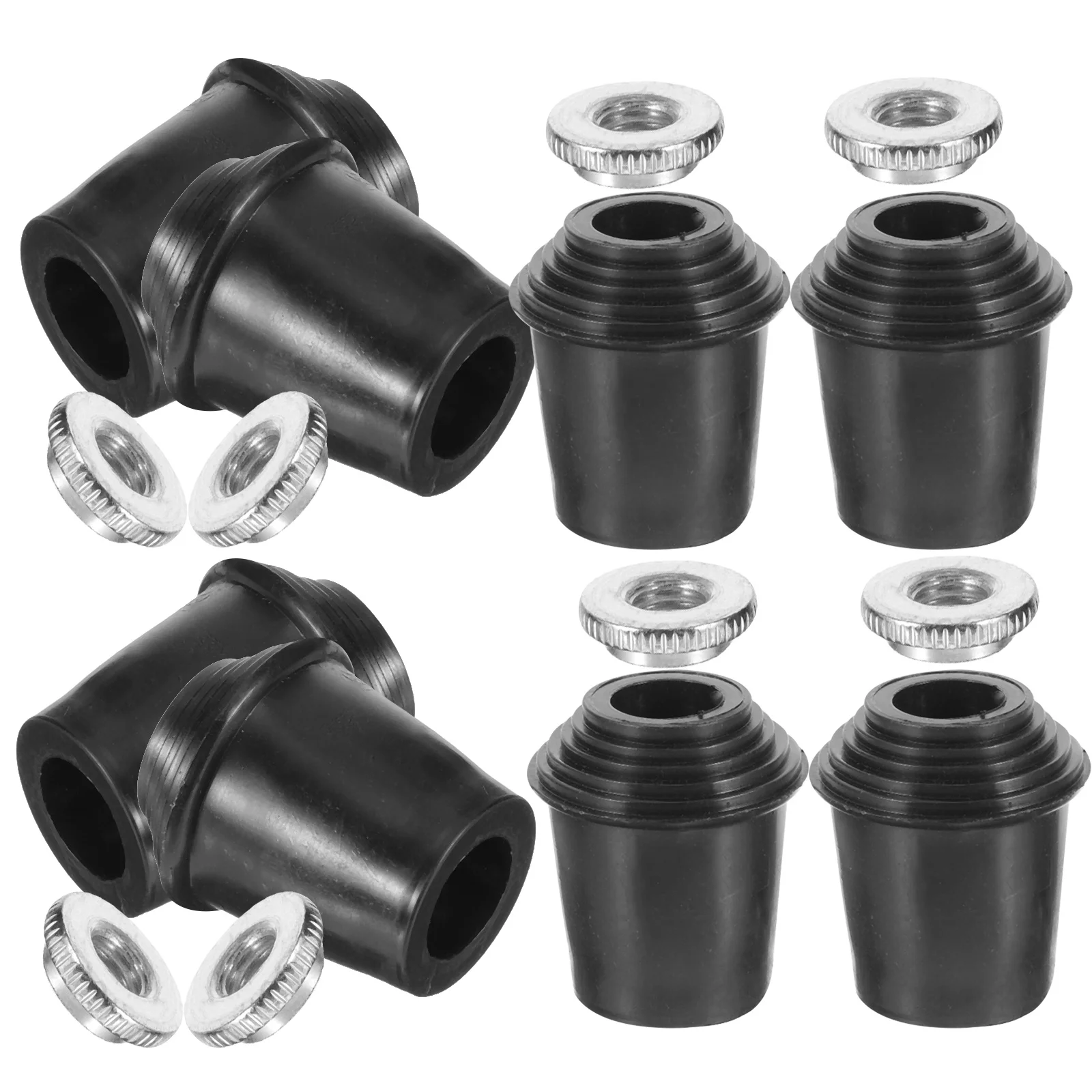 

8 set Leg Sleeves Rubber Replacement Non-Slip Foot Pad For Drum Kit Bass Drum Set Non-Slip Sleeve Accessories